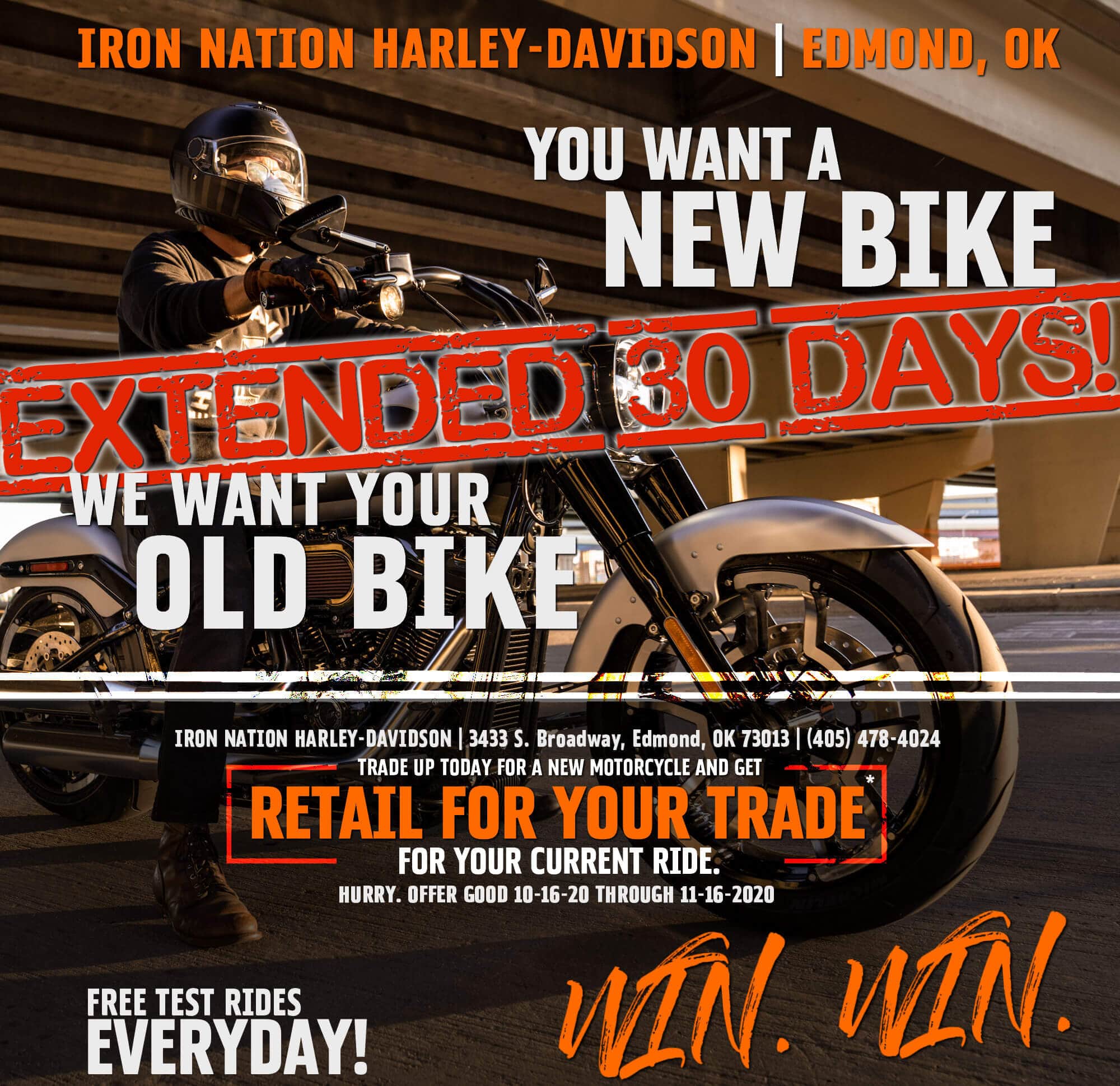 Retail For Trade Iron Nation Harley Davidson Edmond Oklahoma